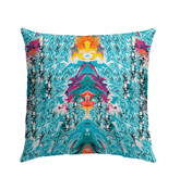 Sunset Surfer's Dream Outdoor Pillow Dive Into Coastal Comfort - Beyond T-shirts